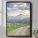 Quadro Decorativo Paisagem Montanhas e Campo