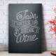 Quadro Decorativo Save Water Drink Wine
