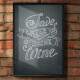 Quadro Decorativo Save Water Drink Wine
