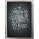 Quadro Decorativo Save Water Drink Wine