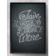 Quadro Decorativo Save Water Drink Wine
