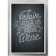 Quadro Decorativo Save Water Drink Wine