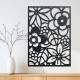 Quadro Decorativo Vazado Flores Diversas