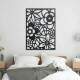 Quadro Decorativo Vazado Flores Diversas