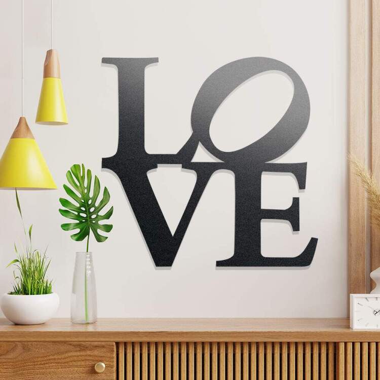 Quadro Decorativo Vazado Love