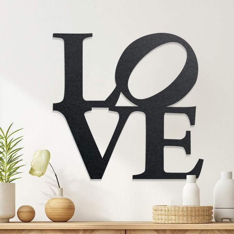 Quadro Decorativo Vazado Love