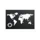 Quadro Decorativo Vazado Mapa-M�ndi