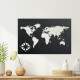 Quadro Decorativo Vazado Mapa-M�ndi