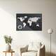 Quadro Decorativo Vazado Mapa-M�ndi