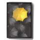 Quadro Decorativo Guarda Chuvas Pretos e Um Amarelo