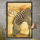 Quadro Decorativo Pintura Zebra Africana