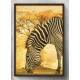 Quadro Decorativo Pintura Zebra Africana