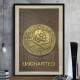 Quadro Decorativo Moeda e Mapa Uncharted
