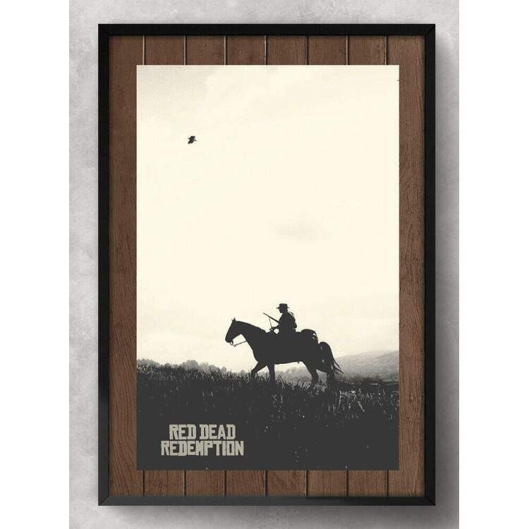 Quadro Decorativo Silhueta Red Dead Redemption