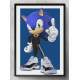 Quadro Decorativo Sonic de Moletom e T�nis