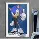 Quadro Decorativo Sonic de Moletom e T�nis