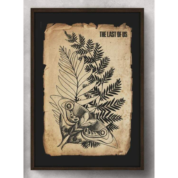 Quadro Decorativo The Last of Us Part Papel Envelhecido