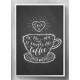 Quadro Decorativo Love is Coffe