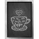 Quadro Decorativo Love is Coffe