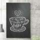 Quadro Decorativo Love is Coffe