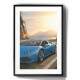 Quadro Decorativo Lamborghini Azul na Estrada