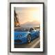Quadro Decorativo Lamborghini Azul na Estrada