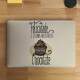 Adesivo Para Notebook Felicidade � s� uma Quest�o de Chocolate