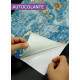 Adesivo Para Notebook M�rmore Azul com Dourado