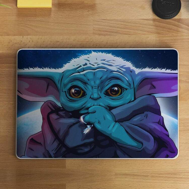 Adesivo Para Notebook Star Wars Baby Yoda