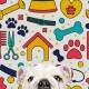 Papel de Parede Coisas de Pets Colorido