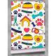 Papel de Parede Coisas de Pets Colorido