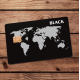 Adesivo Para Cart�o Mapa-M�ndi Black Mod 116