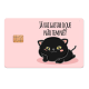 Adesivo Para Cart�o J� Vai Gastar o que N�o Tem N�!? Gatinho Mod 121