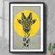 Quadro Decorativo Abstrato Girafa