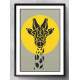 Quadro Decorativo Abstrato Girafa