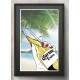 Quadro Decorativo Pintura Praia e Cerveja