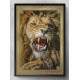 Quadro Decorativo Le�o Rugindo