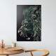 Placa Decorativa Abstrato Le�o de Perfil