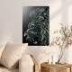 Placa Decorativa Abstrato Le�o de Perfil