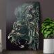 Placa Decorativa Abstrato Le�o de Perfil