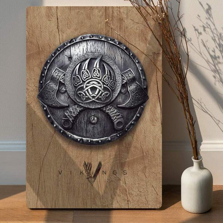 Placa Decorativa Madeira Desenho The Vikings 02