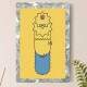Placa Decorativa Cabe�as da Fam�lia Simpsons