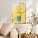 Placa Decorativa Cabe�as da Fam�lia Simpsons