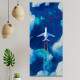 Quadro Decorativo Slim Pintura de Avi�o nas Nuvens
