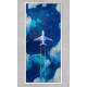 Quadro Decorativo Slim Pintura de Avi�o nas Nuvens