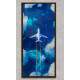 Quadro Decorativo Slim Pintura de Avi�o nas Nuvens