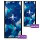 Quadro Decorativo Slim Pintura de Avi�o nas Nuvens