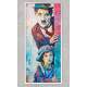 Quadro Decorativo Slim Charlie Chaplin Colorido