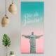 Quadro Decorativo Slim Rio de Janeiro Cristo Redentor