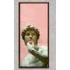 Quadro Decorativo Slim Estatua Bebendo Milk shake